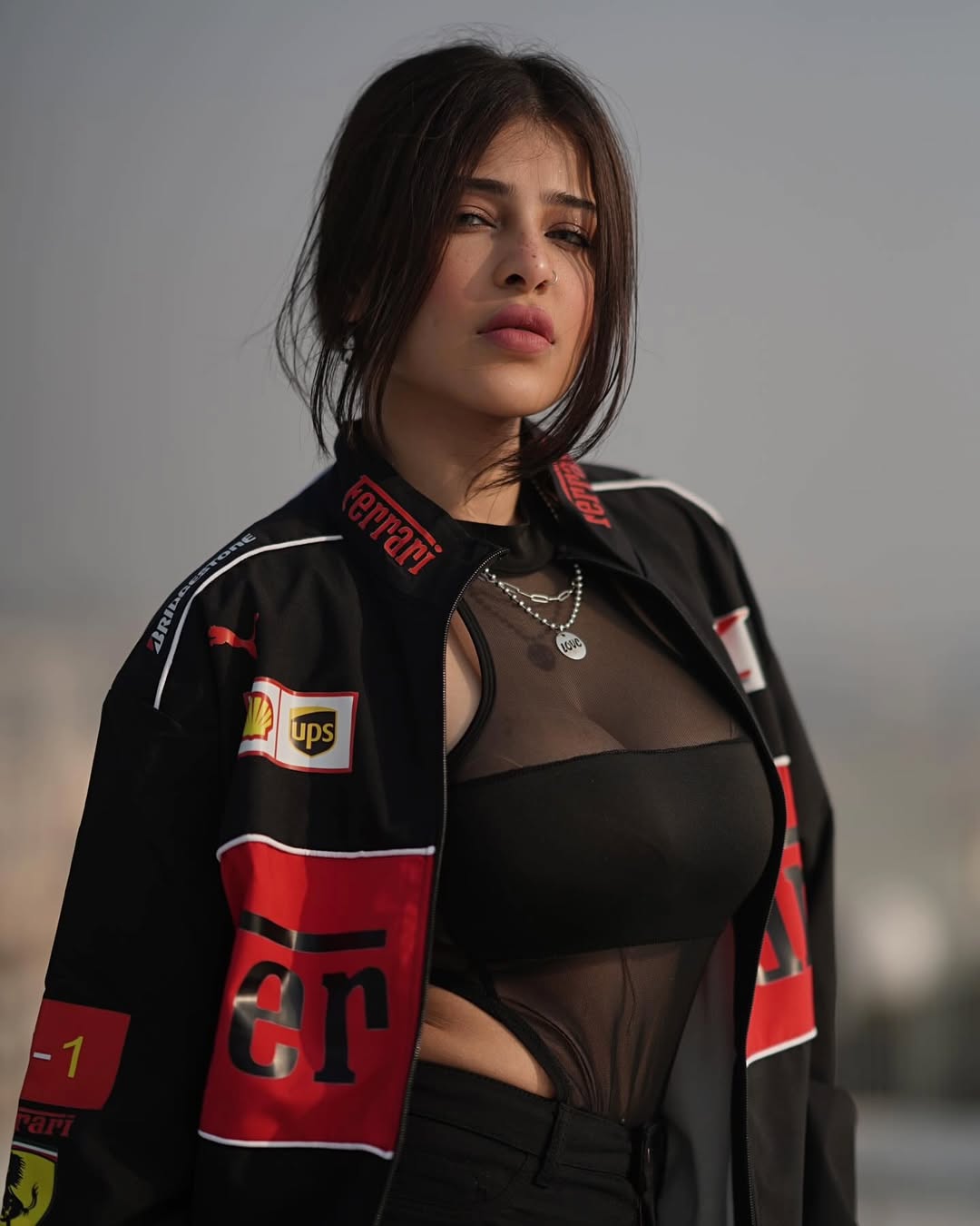 Ferrari Women racing jacket . The Comfortable