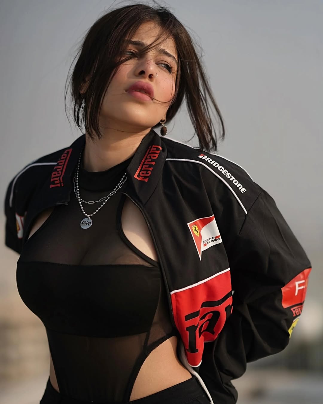 Ferrari Women racing jacket . The Comfortable