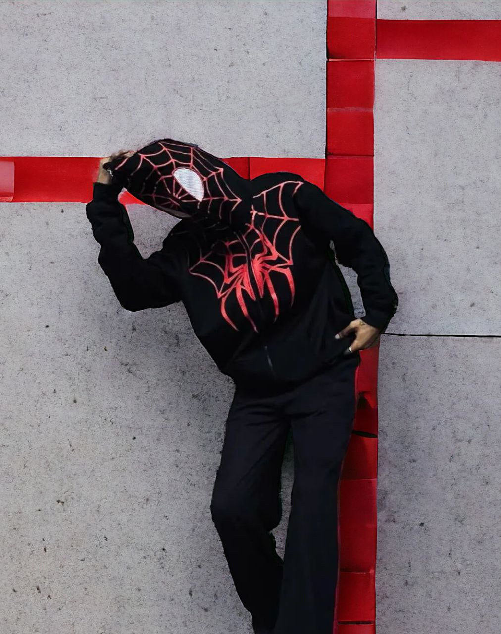Spider - Man casual zipper hoodie streetwear