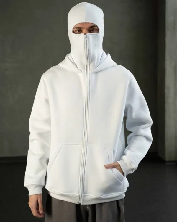 ZENZWEAVE Black Lava Mask Hoodie – Ignite Your Street Style