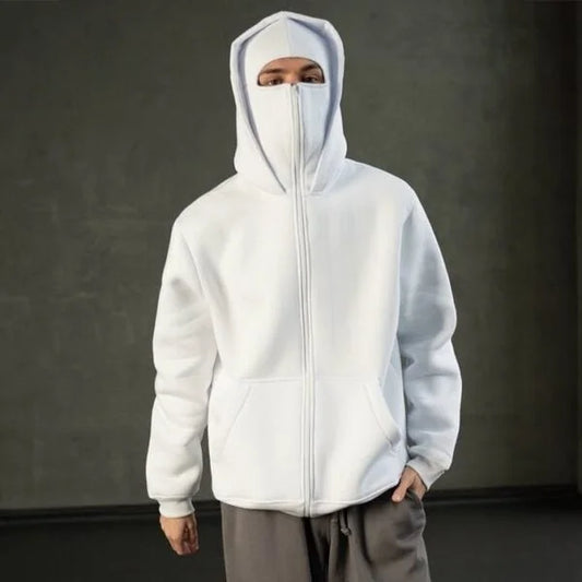 ZENZWEAVE Black Lava Mask Hoodie – Ignite Your Street Style