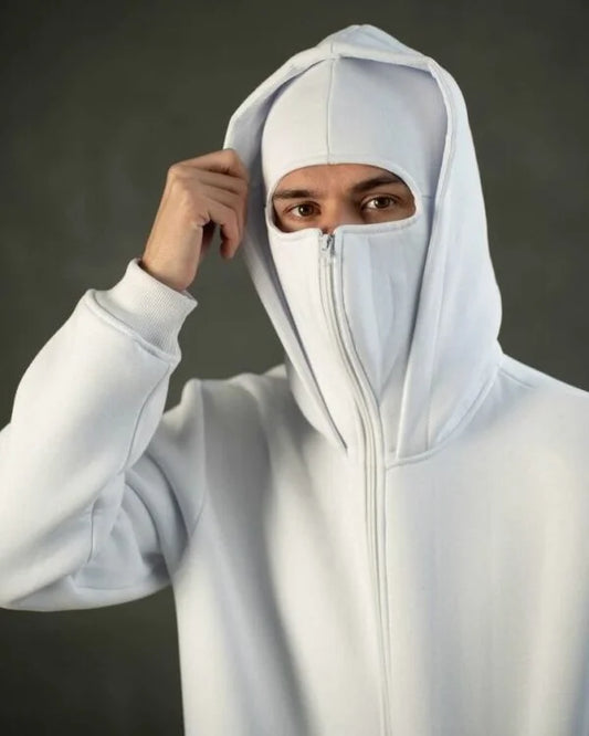 ZENZWEAVE Black Lava Mask Hoodie – Ignite Your Street Style