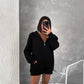 ZENZWEAVE Black Lava Mask Hoodie – Power, Mystery, Style