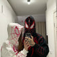 Couple Spiderman printed zipper Hoodie