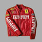 Red Ferrari F1 Racing Leather Jacket | Zenzweave