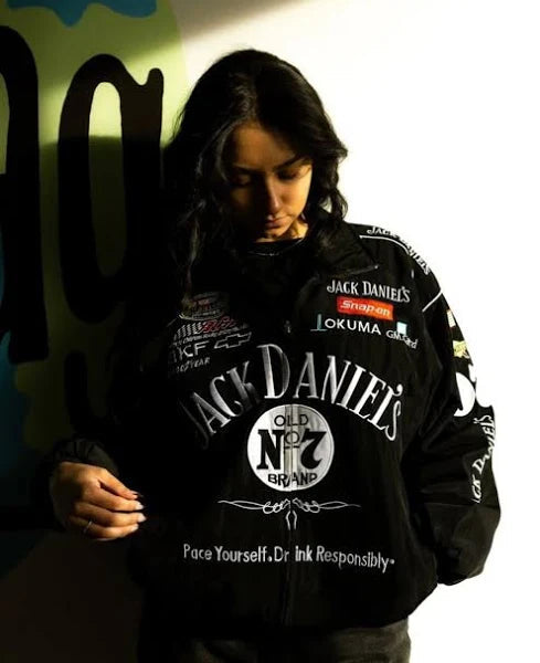Jack Daniels F1 Puffer Racing Jacket Motorsport