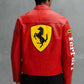 Red Ferrari F1 Racing Leather Jacket | Zenzweave