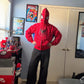 Spider-Man Printed Red Hoodie – Iconic Superhero Streetwear